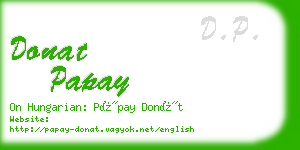 donat papay business card